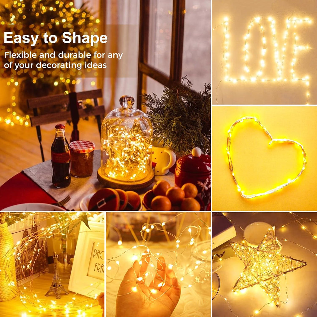 Kolpop 12 Pack Battery Operated LED Fairy Lights - 3 Modes, Waterproof String Lights for Christmas & Parties
