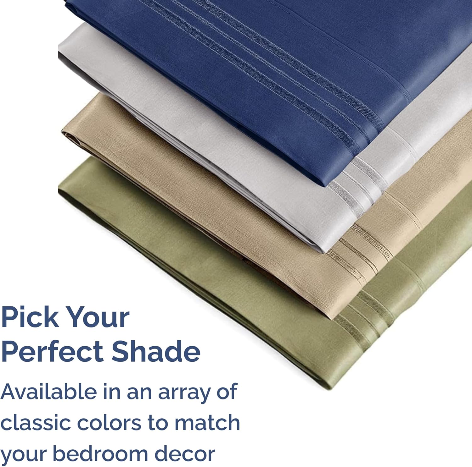 Ultra Soft Hotel-Quality King Pillowcase Set (2-Pack) - Wrinkle-Free & Fade-Resistant by CGK Linens