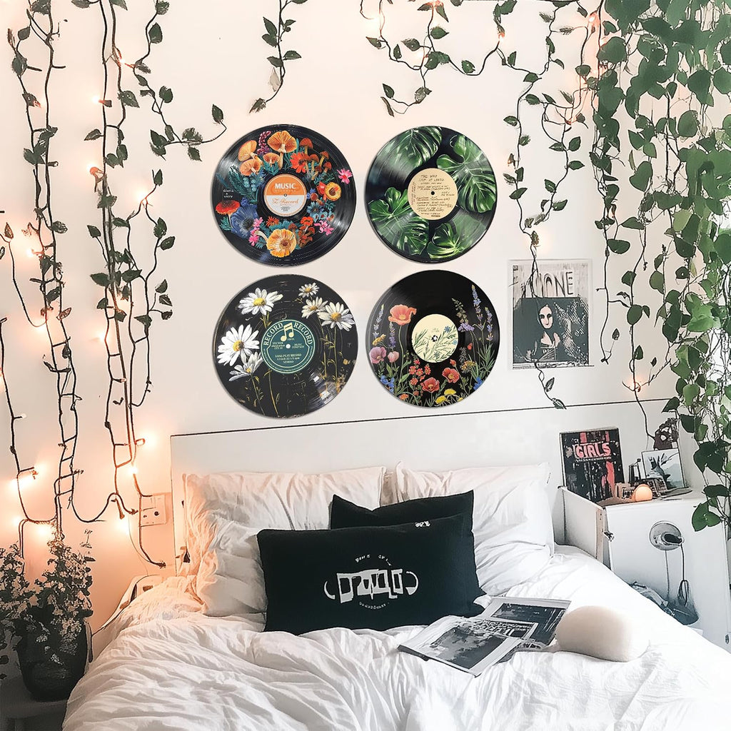 HK Studio Hippie Botanical Wall Art Set - 4x12" Posters for Dorm/Room Decor