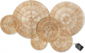 Chi An Home Boho Jute Wall Decor Baskets Set of 6 for Living Room Bedroom