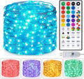 Homestarry 33ft USB Fairy Lights w/Remote - 100LED Multicolor String Lights