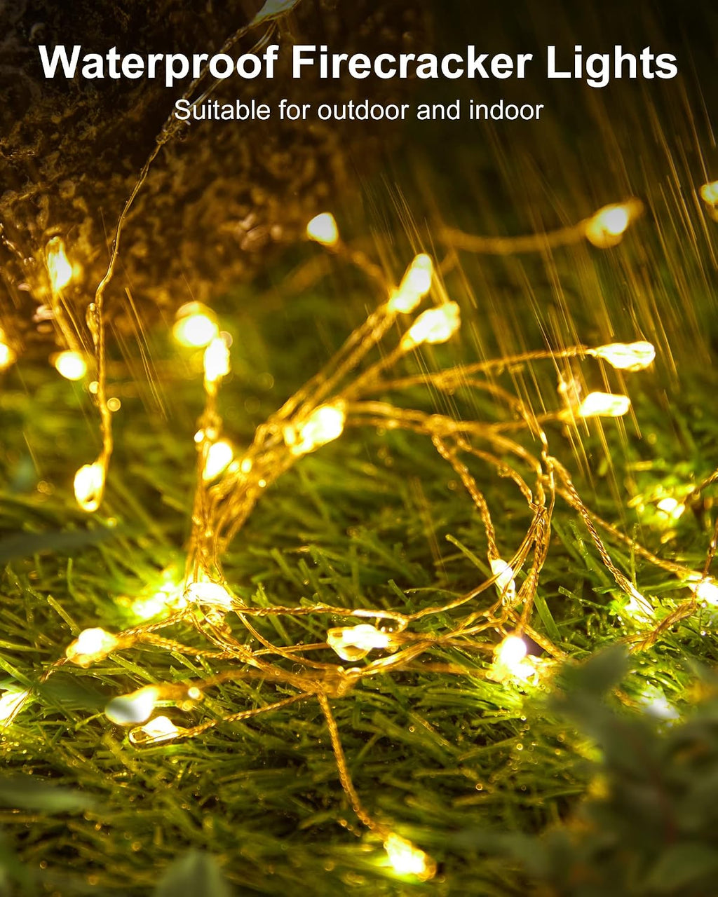 Minetom 60 LED Battery Fairy Lights - Waterproof Silver Wire for Home Decor