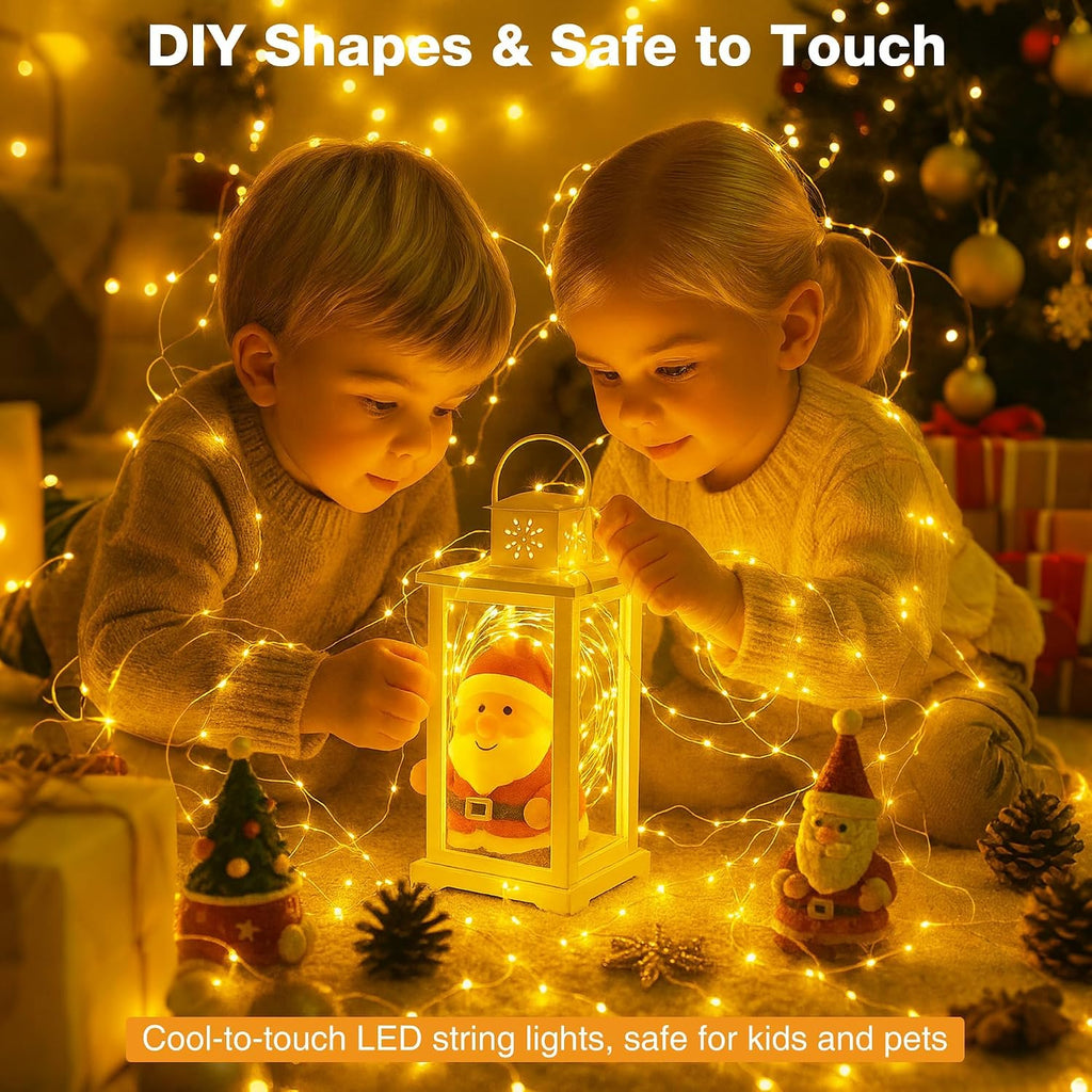 Fairdeer 16ft 50 LED Battery Fairy Lights with Timer - Warm White String Lights for Home Decor