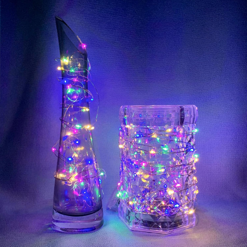chzk Battery-Operated 8 Pack Fairy Lights - 7ft 20 LED Twinkle String for Parties