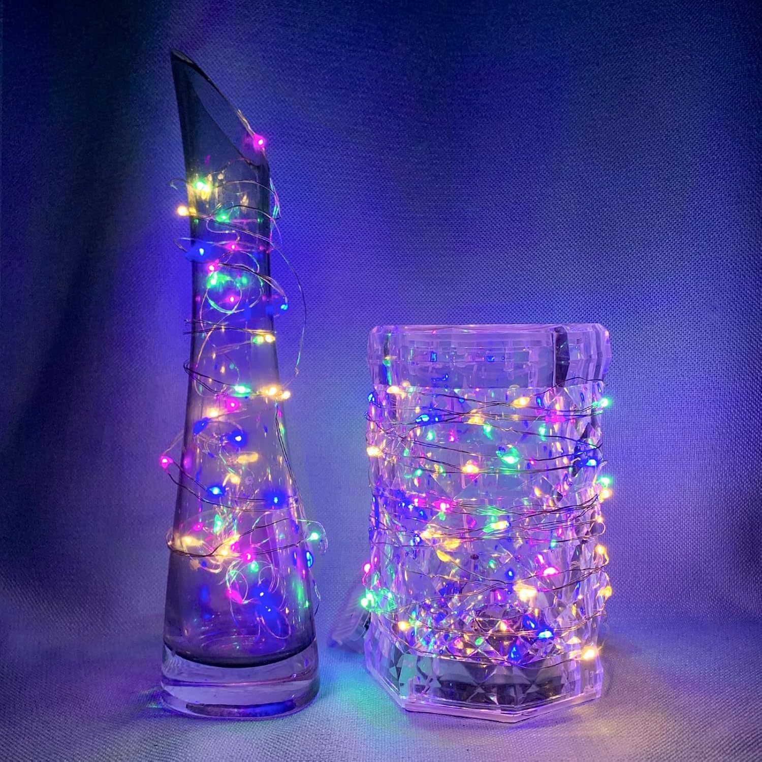 chzk Battery-Operated 8 Pack Fairy Lights - 7ft 20 LED Twinkle String for Parties