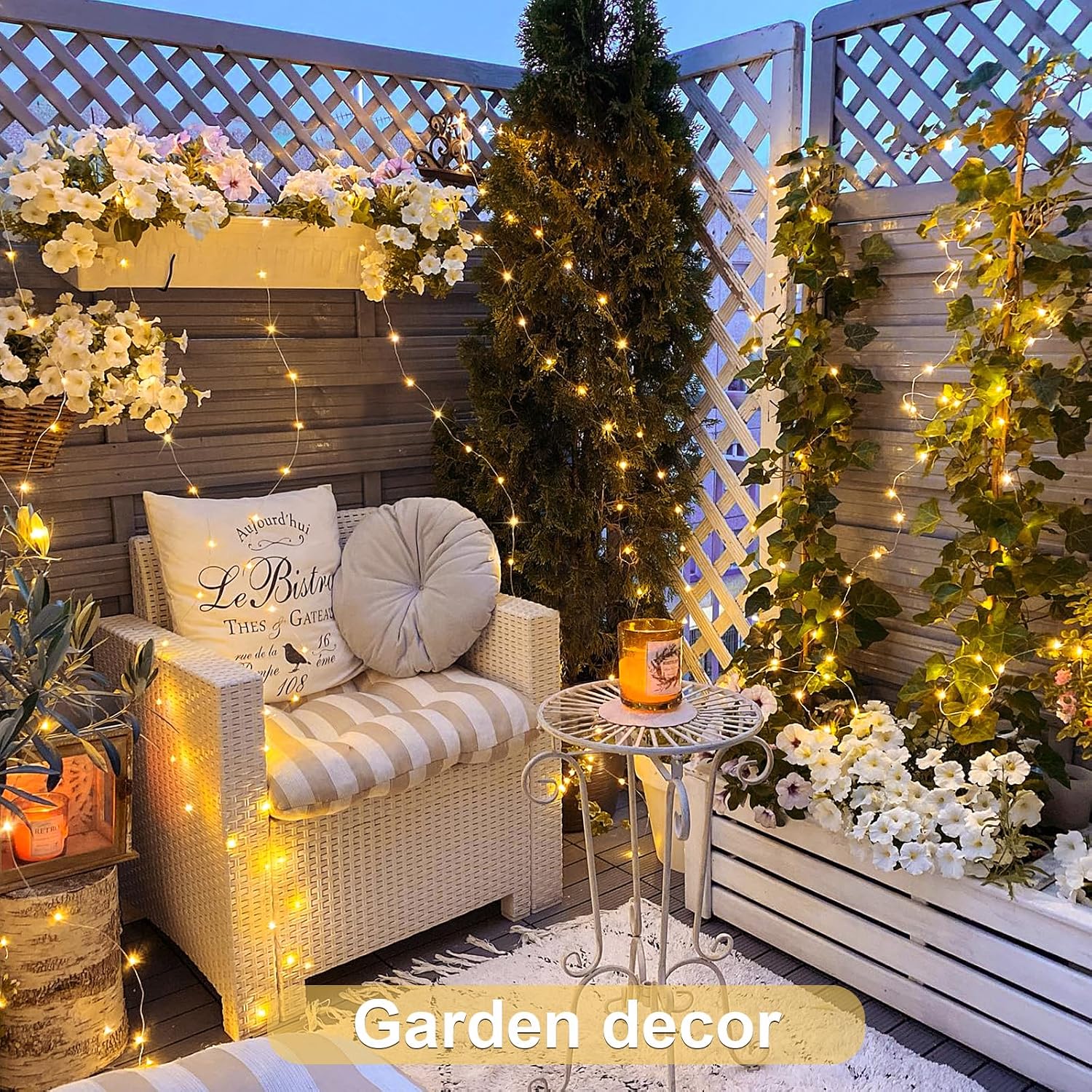 JMEXSUSS 2-Pack Battery Operated Fairy Lights - 400 LEDs, 132ft Twinkle String Lights for Indoor/Outdoor Decor