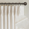TWODRAPES Natural Pinch Pleat Linen Curtains 84x40 (2 Panels)